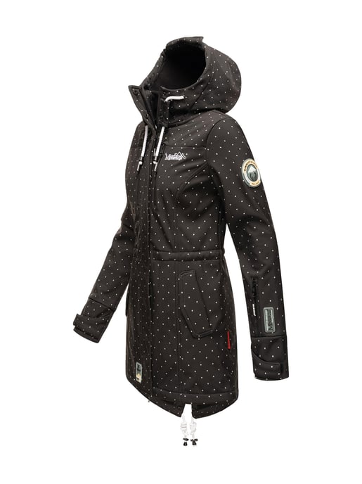 Marikoo lange Damen Steppjacke Abendsternchen mit abnehmbarer Kapuze - Image 3