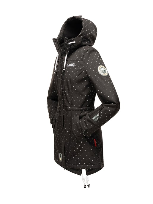 Marikoo lange Damen Steppjacke Abendsternchen mit abnehmbarer Kapuze - Image 4