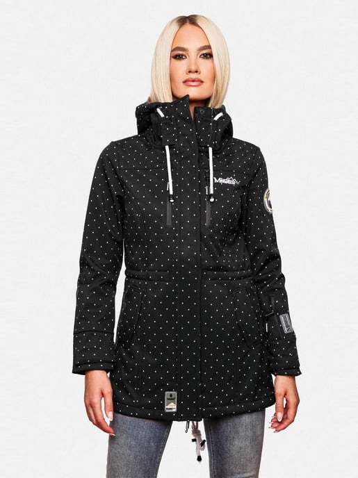 Marikoo lange Damen Steppjacke Abendsternchen mit abnehmbarer Kapuze - Image 6