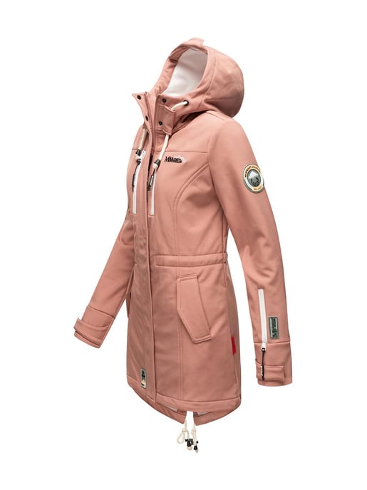 Marikoo lange Damen Steppjacke Abendsternchen mit abnehmbarer Kapuze - Image 3