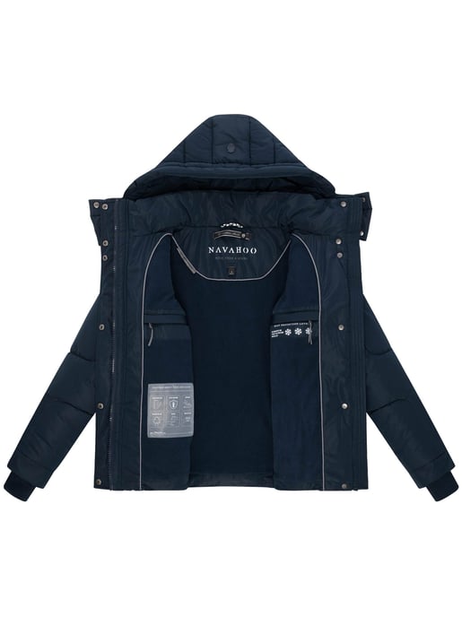 Navahoo Damen Steppjacke Zauberlicht mit Fleecefutter & Kapuze - Image 4