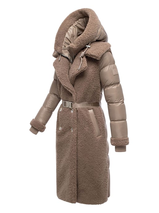 Navahoo Damen Teddymantel Kuscheltraum mit 2-in-1 Stepp-Innenteil - Image 3