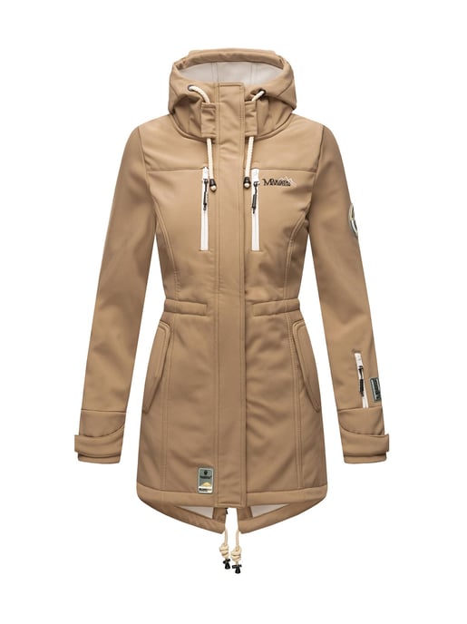 Marikoo lange Damen Steppjacke Abendsternchen mit abnehmbarer Kapuze - Image 2