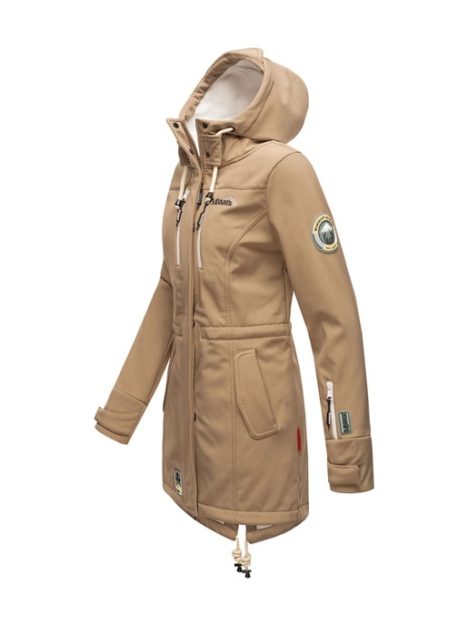 Marikoo lange Damen Steppjacke Abendsternchen mit abnehmbarer Kapuze - Image 3