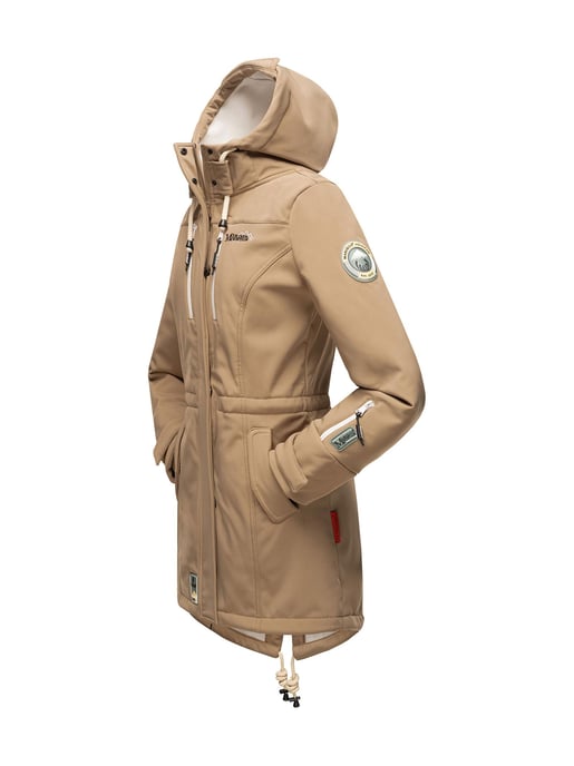 Marikoo lange Damen Steppjacke Abendsternchen mit abnehmbarer Kapuze - Image 4