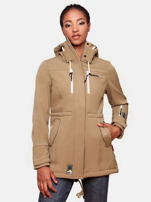 Marikoo lange Damen Steppjacke Abendsternchen mit abnehmbarer Kapuze - Image 6