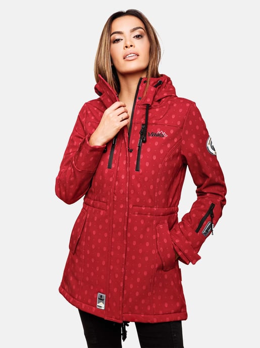 Marikoo lange Damen Steppjacke Abendsternchen mit abnehmbarer Kapuze - Image 1