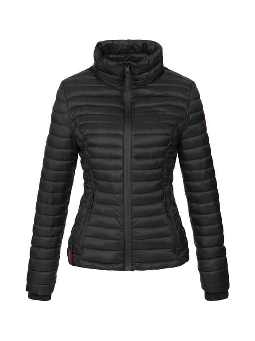 Marikoo Damen Steppjacke Samtpfote mit abnehmbarer Kapuze & Rippbündchen - Image 2