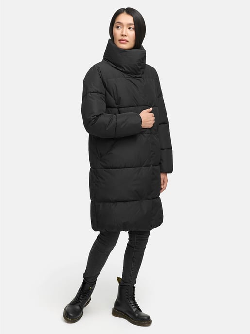 Marikoo Damen Steppjacke Yukanii mit Kapuze & Reißverschlusstaschen - Image 3