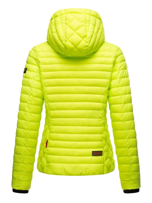 Marikoo Damen Steppjacke Samtpfote mit abnehmbarer Kapuze & Rippbündchen - Image 5