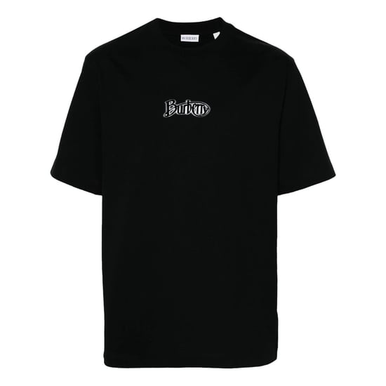 T-shirt In Kohleschwarz Mit Burberry-signaturlogo - Image 1