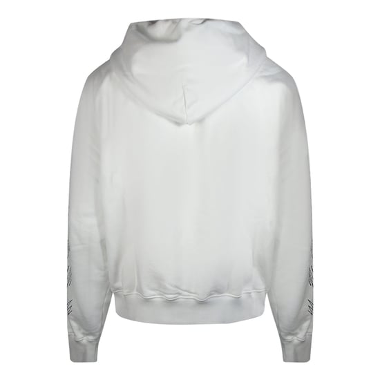 Off-white Stitch Diags Zip Skate Hoodie Weiß - Image 3