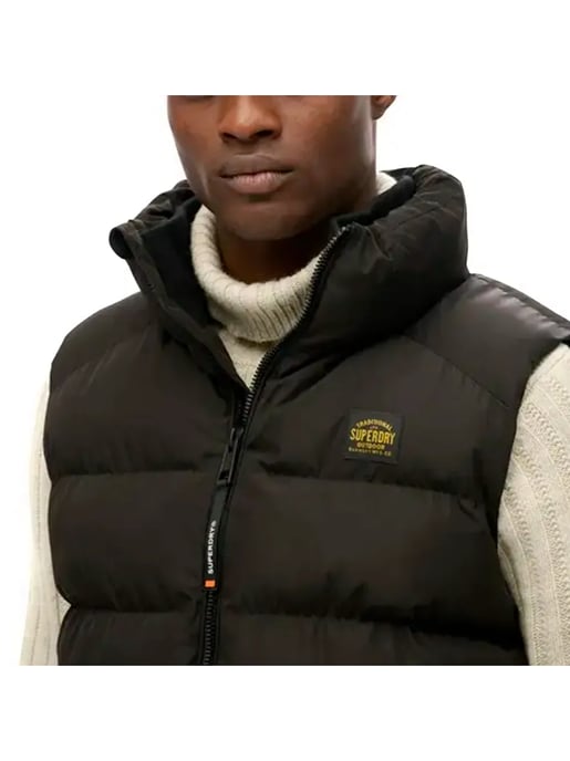 Superdry Herren Essential ärmellose Steppjacke - Image 3