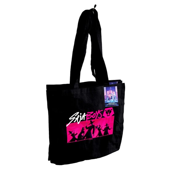 K-Pop Dämonenjäger Saja Boys Tote Bag (Schwarz/Pink) - Image 3
