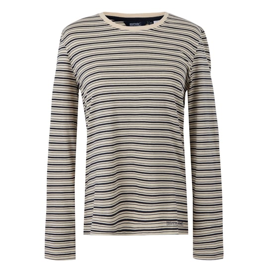 Regatta - "Federica" T-Shirt für Damen, Langärmlig (Helles Vanillegelb/Marine) - Image 1