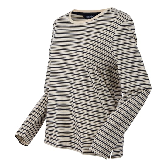 Regatta - "Federica" T-Shirt für Damen, Langärmlig (Helles Vanillegelb/Marine) - Image 3