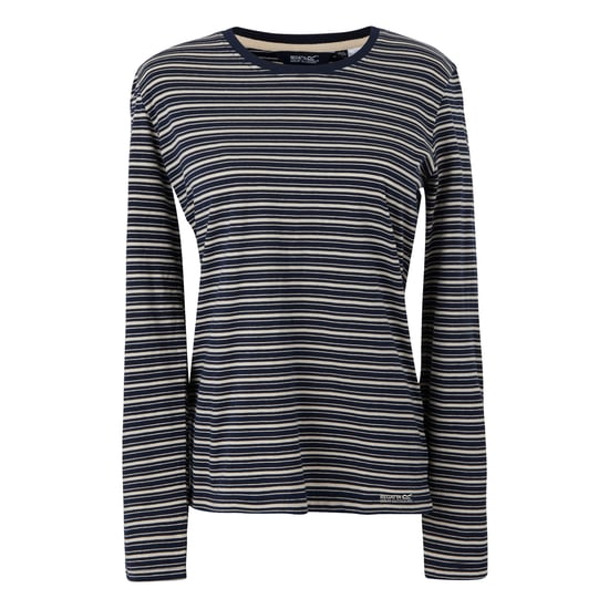 Regatta - "Federica" T-Shirt für Damen, Langärmlig (Marine/Helles Vanillegelb) - Image 1