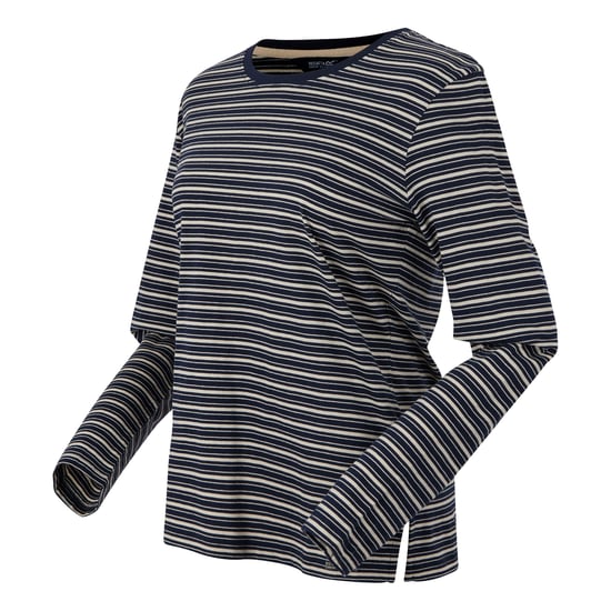 Regatta - "Federica" T-Shirt für Damen, Langärmlig (Marine/Helles Vanillegelb) - Image 3
