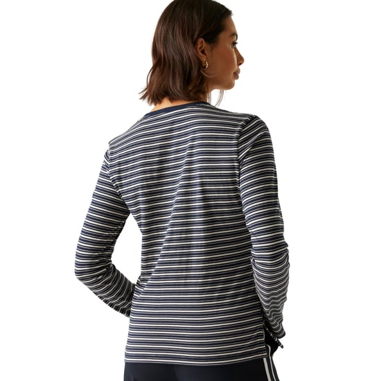 Regatta - "Federica" T-Shirt für Damen, Langärmlig (Marine/Helles Vanillegelb) - Image 4