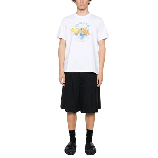Casablanca - Weißes T-shirt Mit Oasis-print - Image 2