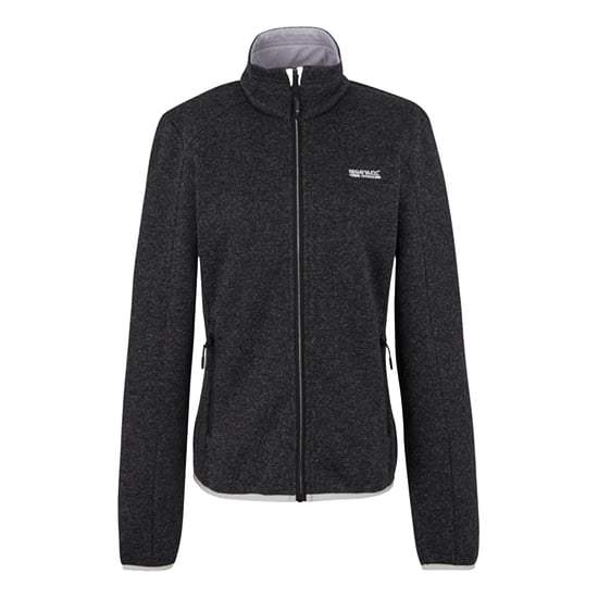 Regatta Damen Newhill Full Zip Fleecejacke (Schwarz/Oyster Mushroom) - Image 1