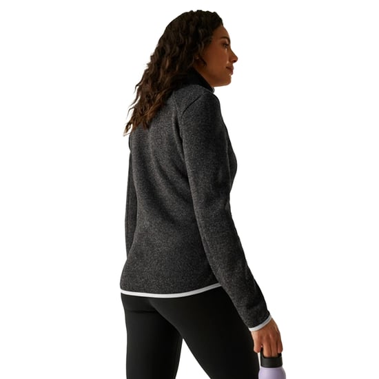Regatta Damen Newhill Full Zip Fleecejacke (Schwarz/Oyster Mushroom) - Image 5