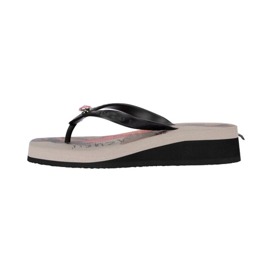 Beach Cocktail Girl Flip-Flops mit mittelhohem Absatz in Taupe - Image 2