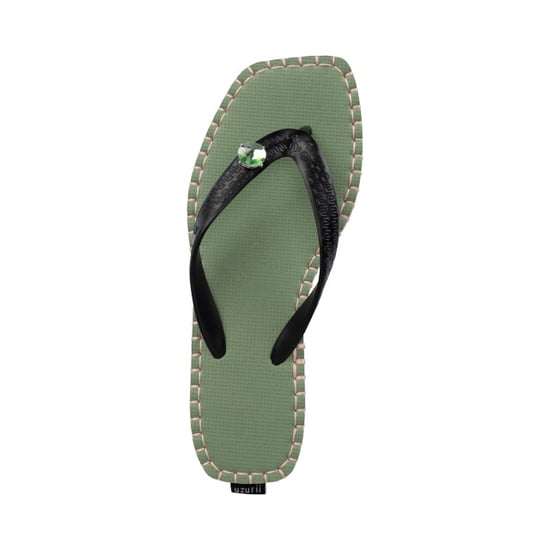 Genäht von S Mid Heel Green Flip Flop grün - Image 1