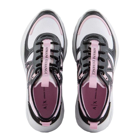 Armani Exchange - Sneaker für Damen (Weiß/Schwarz/Pink) - Image 4