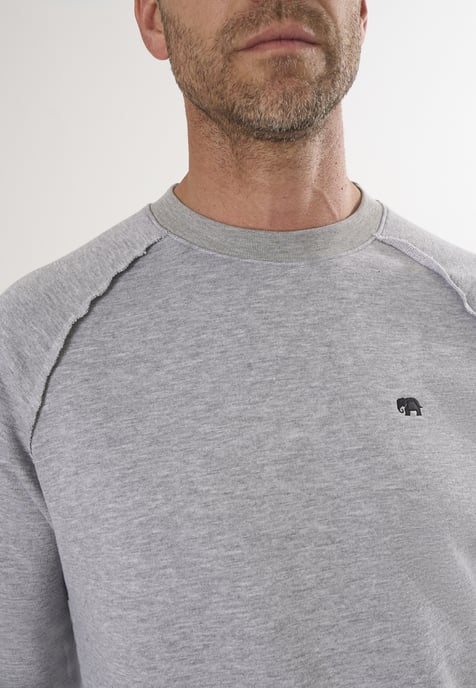 Sweatshirt Basic Rundhals Sweatshirt - Image 3
