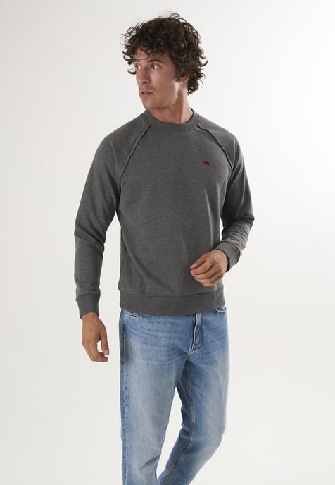 Sweatshirt Basic Rundhals Sweatshirt - Image 2