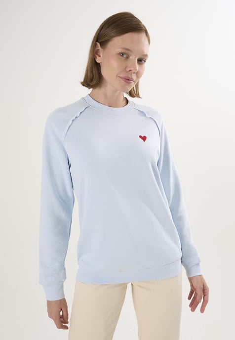 Sweatshirt Basic Rundhals Sweatshirt - Image 1