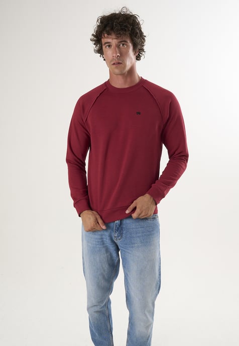 Sweatshirt Basic Rundhals Sweatshirt - Image 2