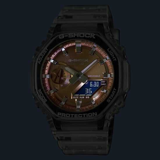 Casio G-shock Transparent Herren Armbanduhr GA-2100BM-7A5ER - Image 4