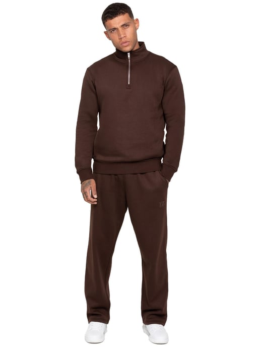 Enzo Milano | Herren Sweatshirt-Trainingsanzug-Set mit halbem Reißverschluss - Image 2
