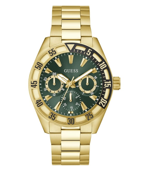 Guess Letterman Gold Herren Armbanduhr GW0904G2 - Image 1