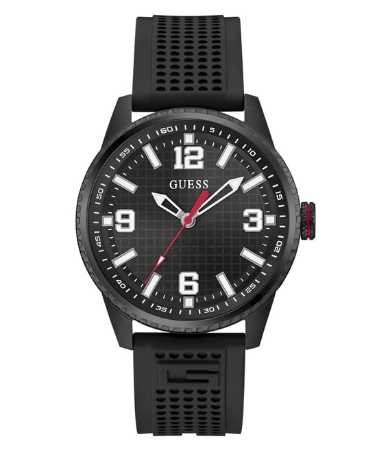 Guess Varsity G Schwarz Herren Armbanduhr GW0890G2 - Image 1