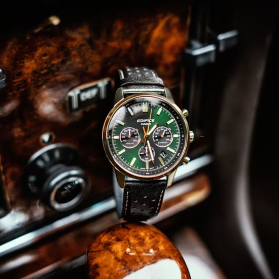 Casio Edifice Schwarz Herren Armbanduhr EFR-575CL-3AEF - Image 4