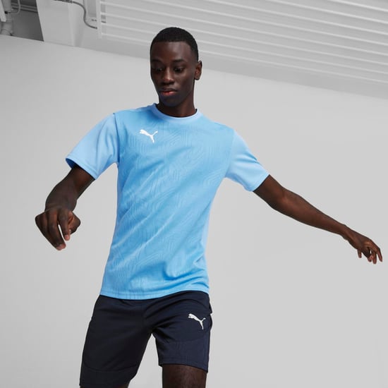 Herren Puma TeamFINAL Trainingsshirt in Hellblau - Image 3