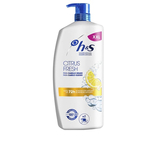 H&s Citrus Fresh Anti-schuppen-shampoo Für Fettiges Haar, 1000 Ml Spender 1000 ml - Image 1