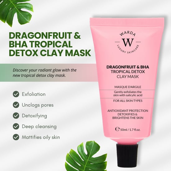 Drachenfrucht & Bha Tropische Detox-Tonmaske - Image 3