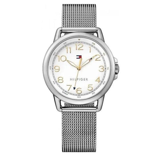 Tommy Hilfiger Damen 1781658 Stilvolle metallisch graue Uhr - Image 1