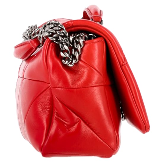 Saint Laurent – Kleine Jamie-Umhängetasche mit Klappe aus rotem Leder - Image 2