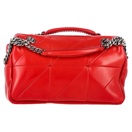 Saint Laurent – Kleine Jamie-Umhängetasche mit Klappe aus rotem Leder - Image 3