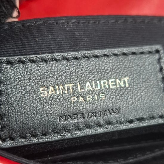 Saint Laurent – Kleine Jamie-Umhängetasche mit Klappe aus rotem Leder - Image 5