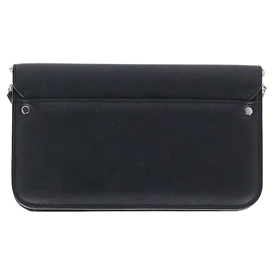Proenza Schouler PS11 Geldbörse an einer Kettentasche aus schwarzem Kalbsleder - Image 4