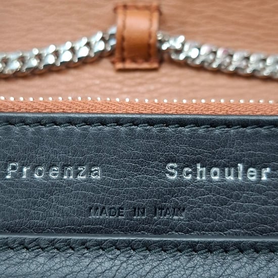 Proenza Schouler PS11 Geldbörse an einer Kettentasche aus schwarzem Kalbsleder - Image 6
