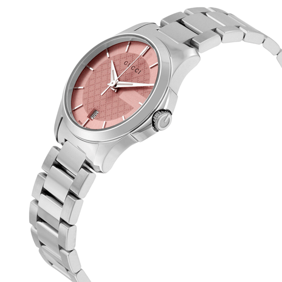 Gucci G-Timeless Rosa Zifferblatt Damenuhr - Modell YA126524 - Image 3