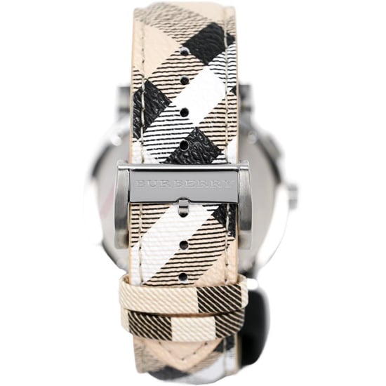 Burberry BU9360 Herren-Chronographenuhr - elegantes beigefarbenes Armband - Image 2
