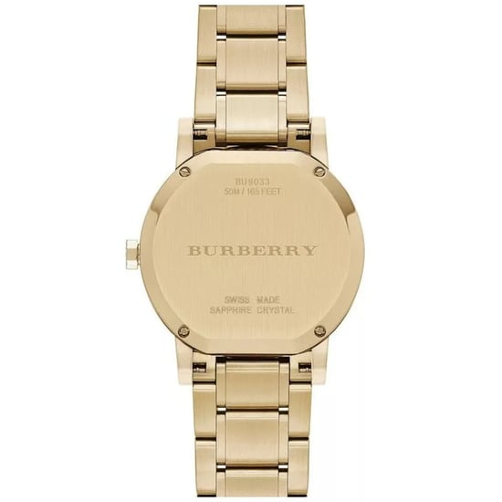 Burberry BU9033 The City Gelbgold Unisex-Uhr - Swiss Made Luxus-Uhr - Image 2